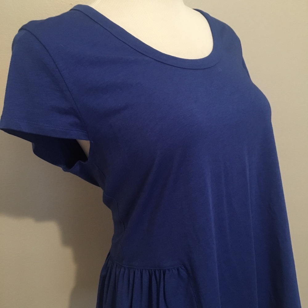 Ivanka Trump peplum top L Large royal blue NWT